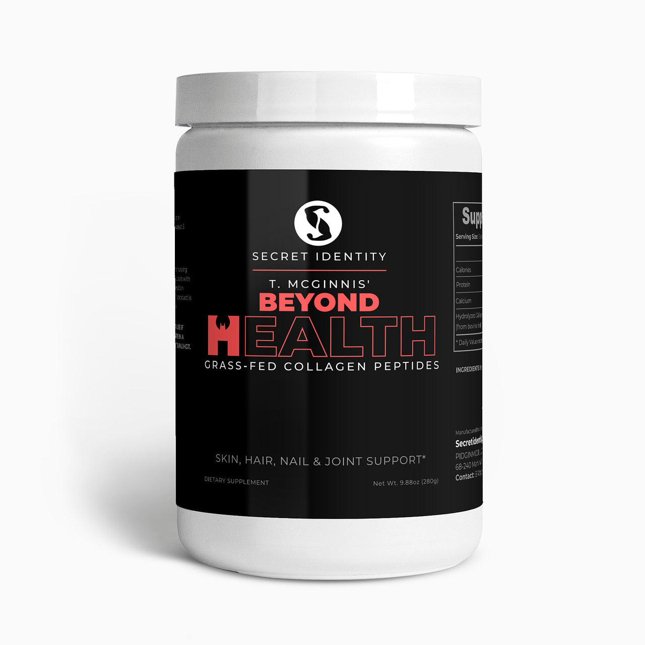 T. Mcginnis' Beyond Health Grass-Fed Hydrolyzed Collagen Peptides