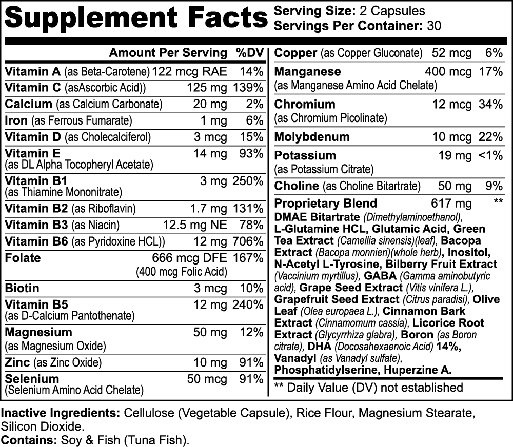 C. Xavier’s Professor Flex Brain & Focus Formula