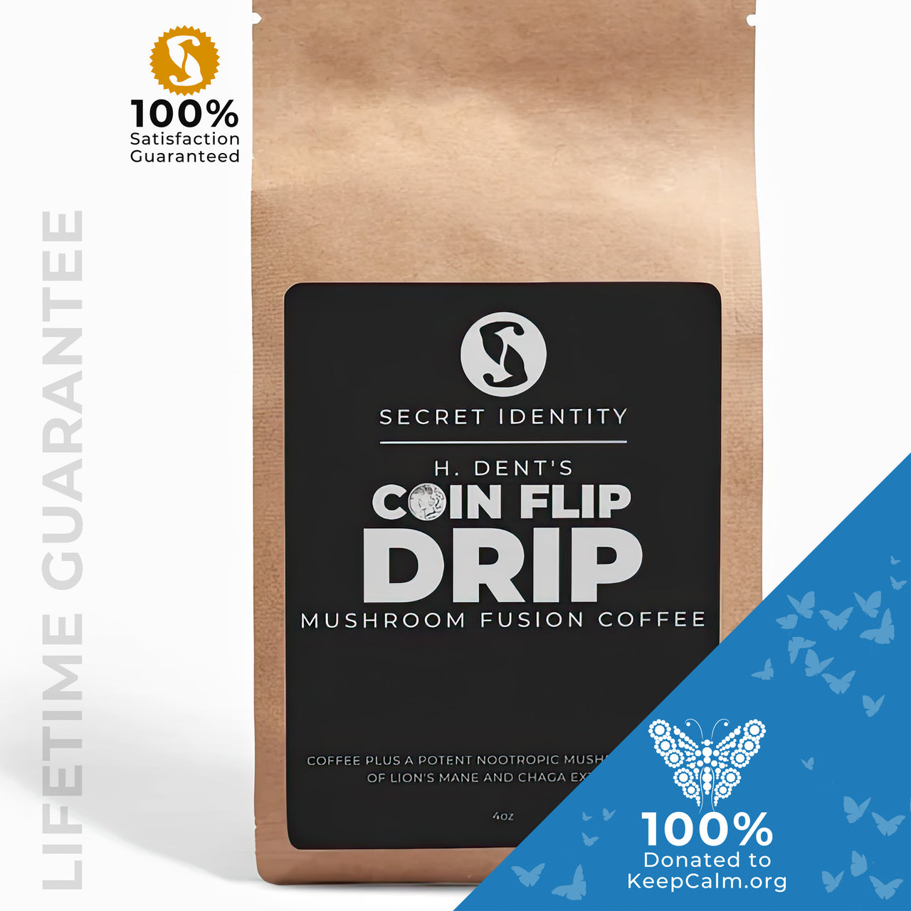 H. Dent's Coin Flip Drip Mushroom Fusion Coffee 4oz