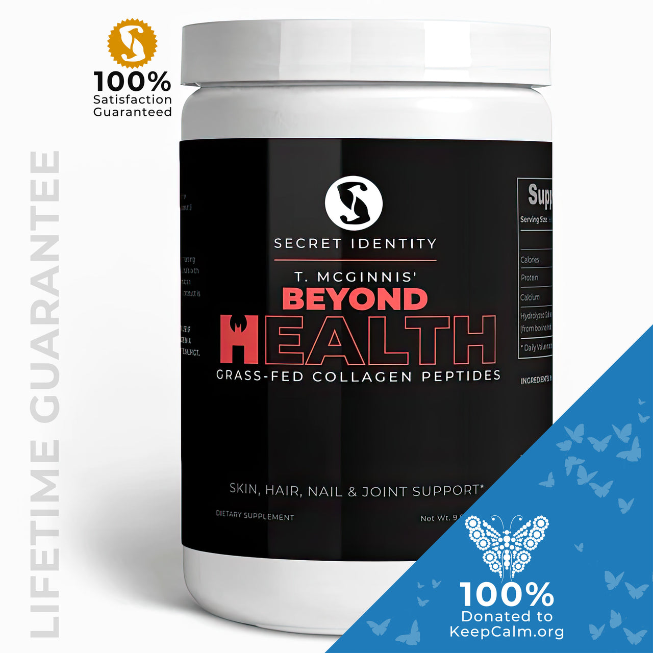 T. Mcginnis' Beyond Health Grass-Fed Hydrolyzed Collagen Peptides