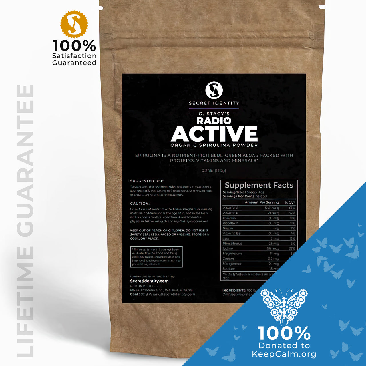 G. Stacy’s Radio Active Organic Spirulina Powder