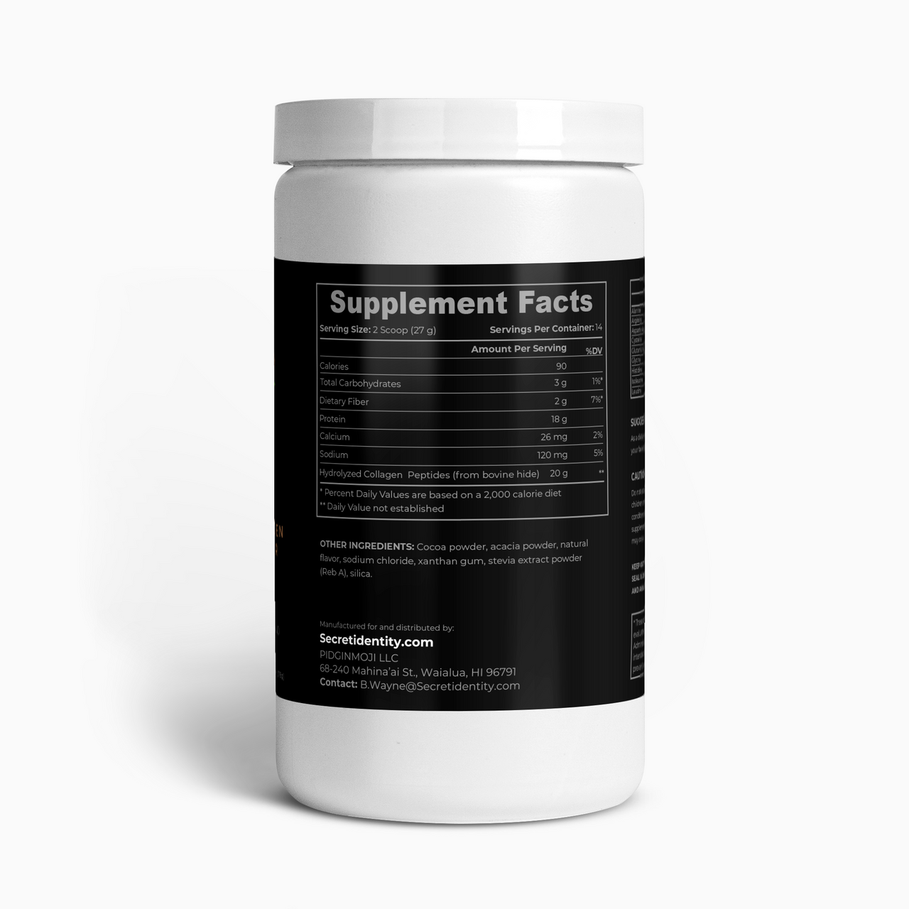 Groot's I Am Grass-Fed Collagen Peptides Powder (Chocolate)