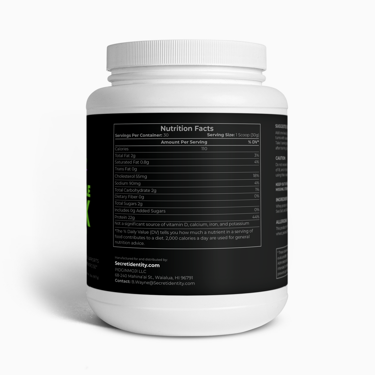 B. Banner's Incredible Bulk Whey Protein (Chocolate)