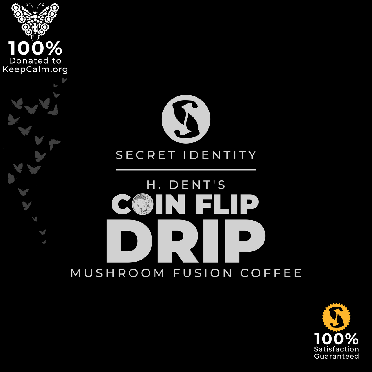 H. Dent's Coin Flip Drip Mushroom Fusion Coffee 16oz